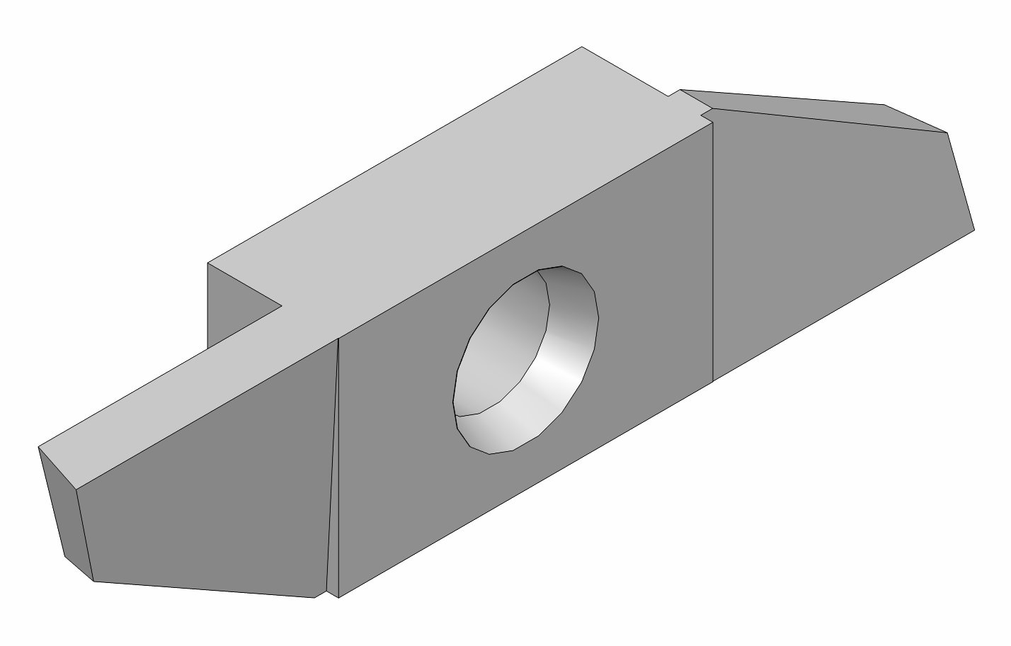 Umgekehrte Abstechplatte 18° BP 053 L 1,0